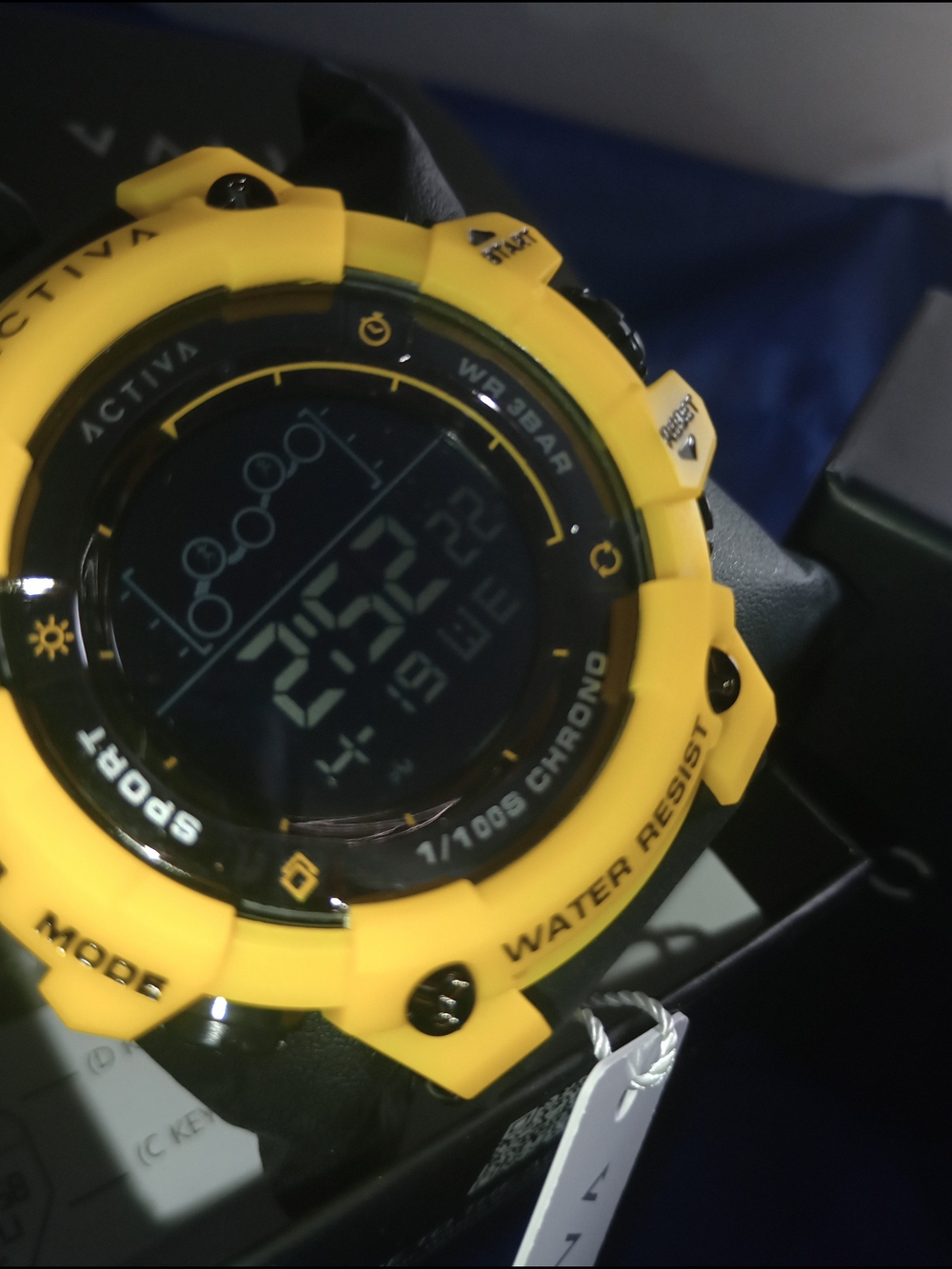 Ativa Yellow Digital Sports Watch - Water Resistant